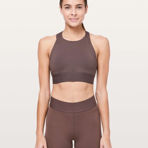 Lululemon x Soul Cycle Purple Taupe To The Beat Bra Size US 4 - Picture 2 of 7